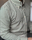 Light green Line Patten Shirt