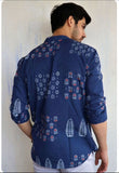 Trendy blue Design Shirt