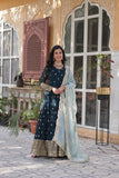 Faux Blooming with Embroidery Zari Sequins-work